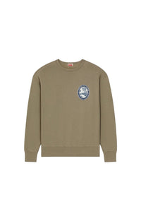 Sweatshirt oversize "Kenzo Tiger Patch" - Taupe
