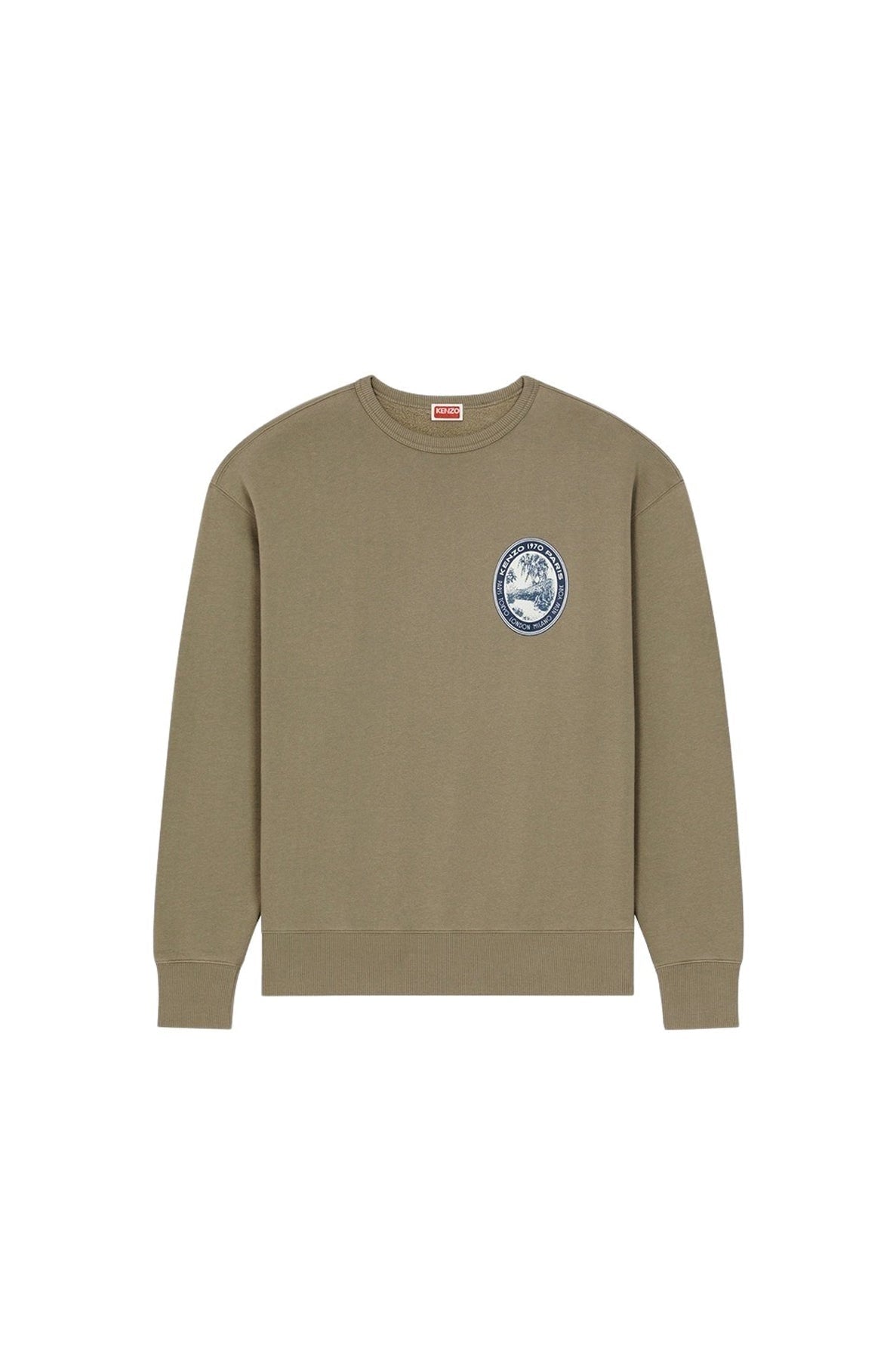 Sweatshirt oversize "Kenzo Tiger Patch" - Taupe