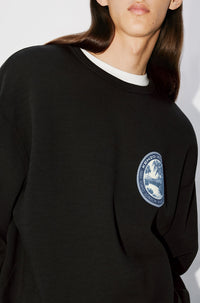 Sweatshirt oversize "Kenzo Tiger Patch" - Black