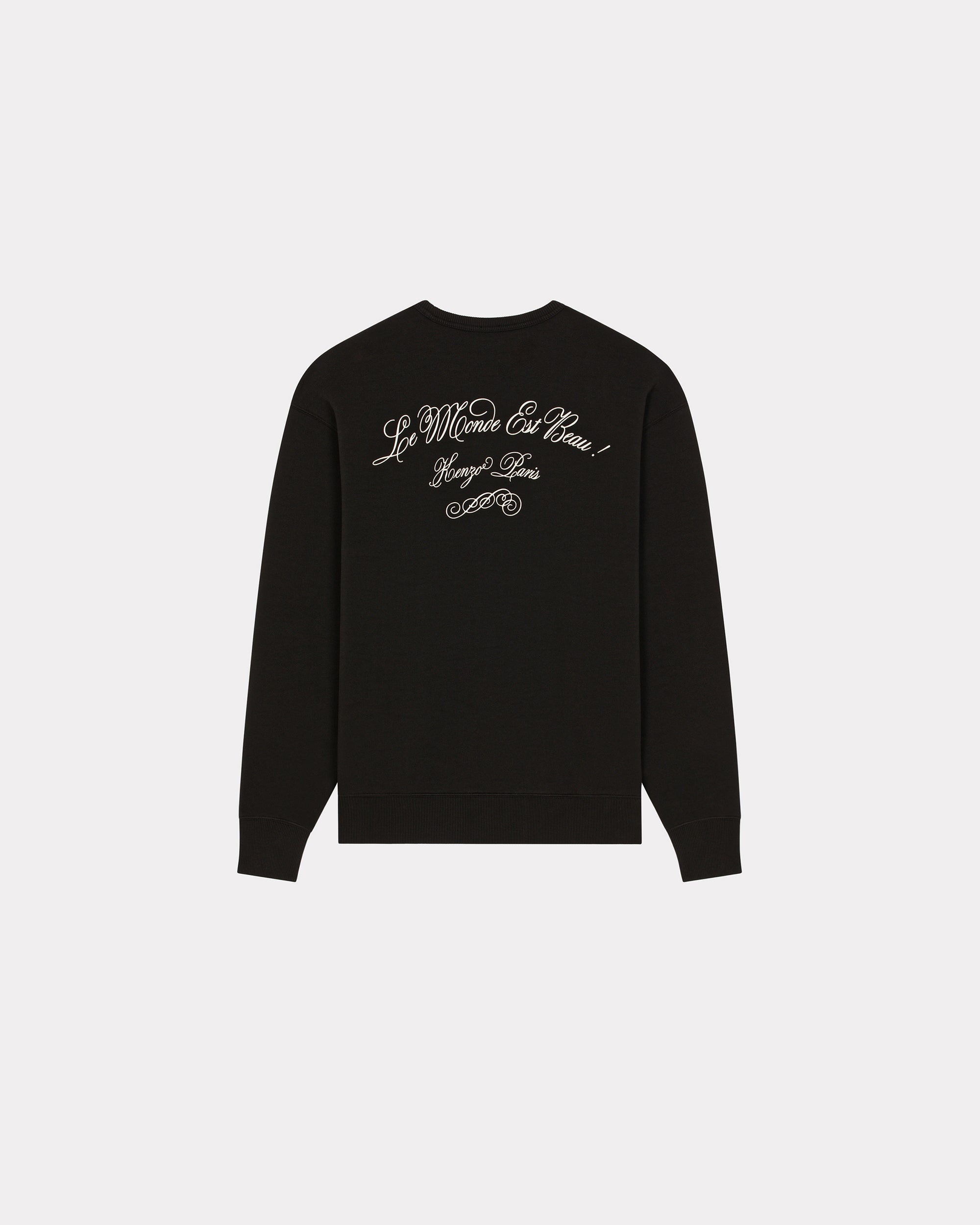 Sweatshirt oversize "Kenzo Tiger Patch" - Black