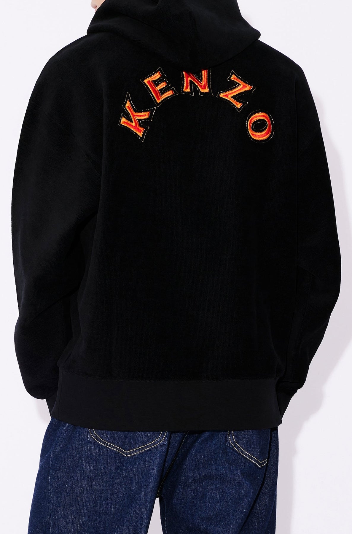 Sweatshirt oversize brodé "Kenzo Kingyo" - Black
