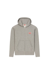 Sweatshirt zippé oversize "Kenzo Paris" - Pearl Grey