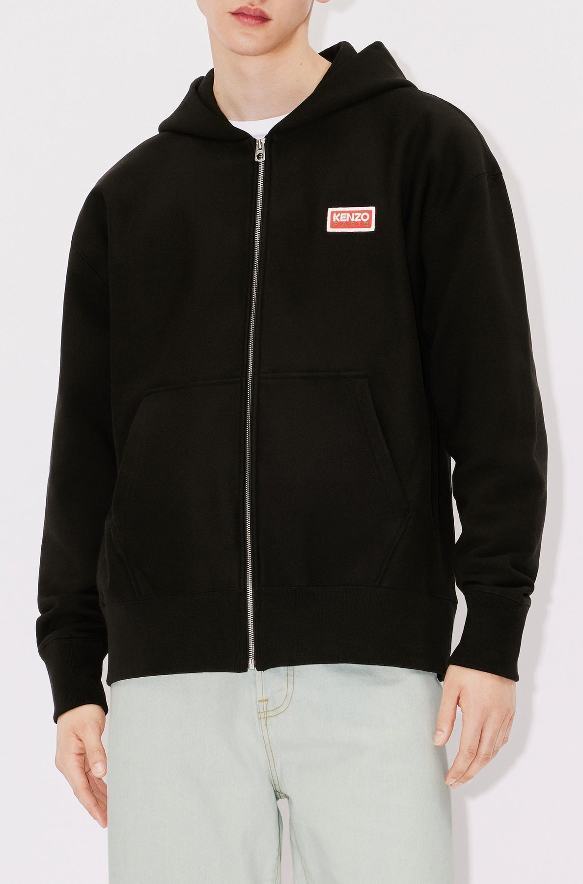 Sweatshirt zippé oversize "Kenzo Paris" - Black
