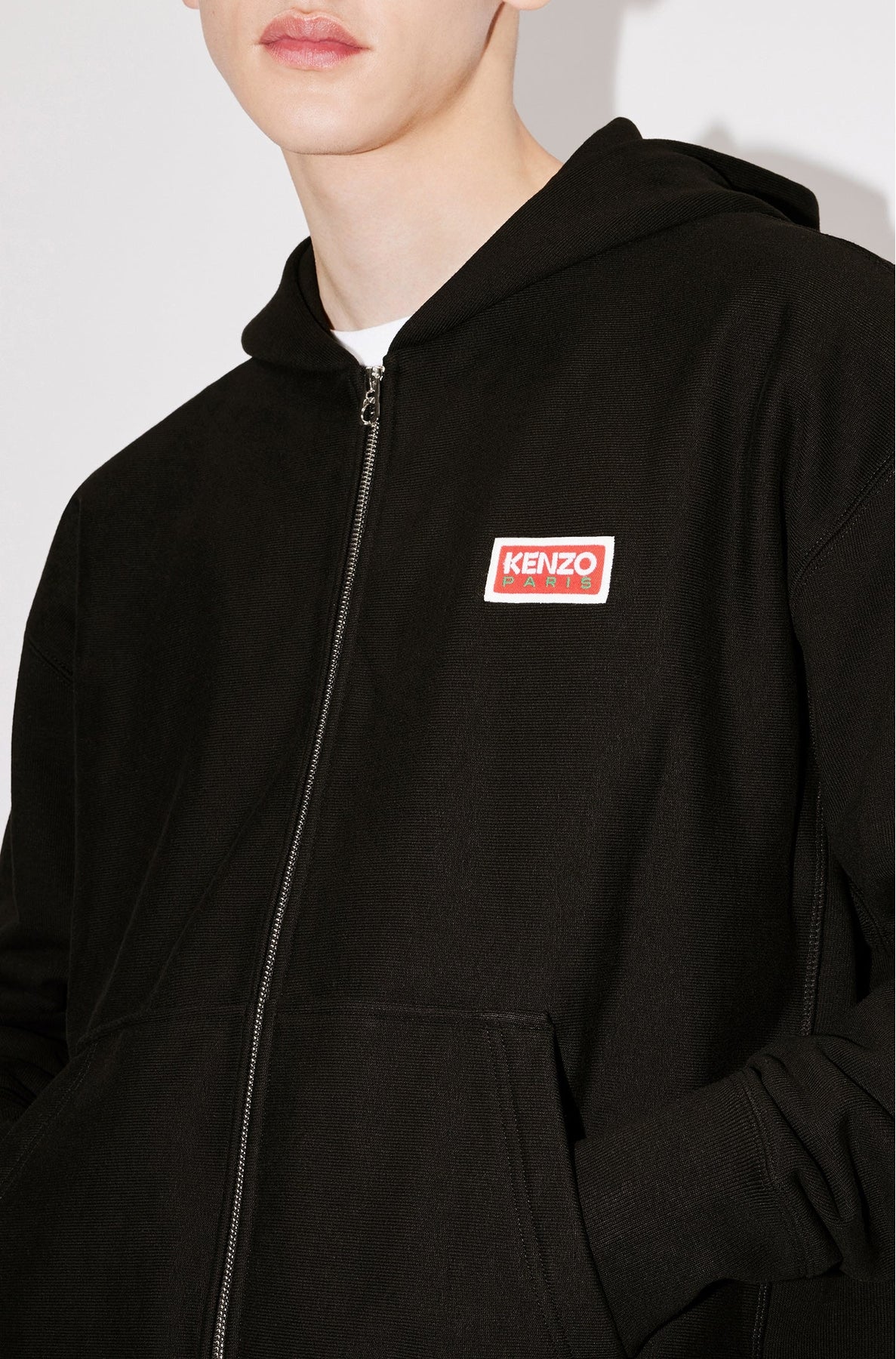 Sweatshirt zippé oversize "Kenzo Paris" - Black