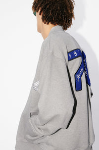 Sweatshirt brodé "Kenzo Academy" - Pearl Grey