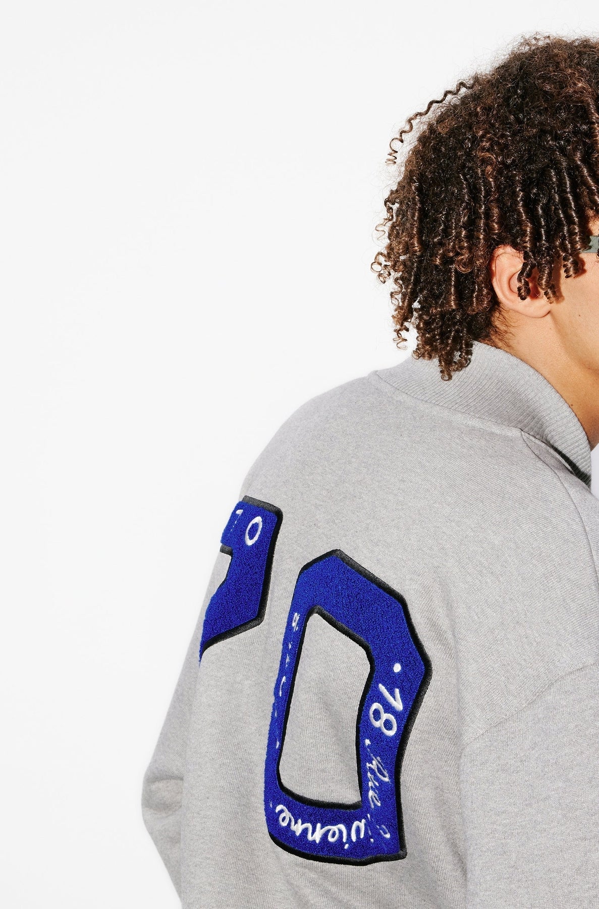 Sweatshirt brodé "Kenzo Academy" - Pearl Grey