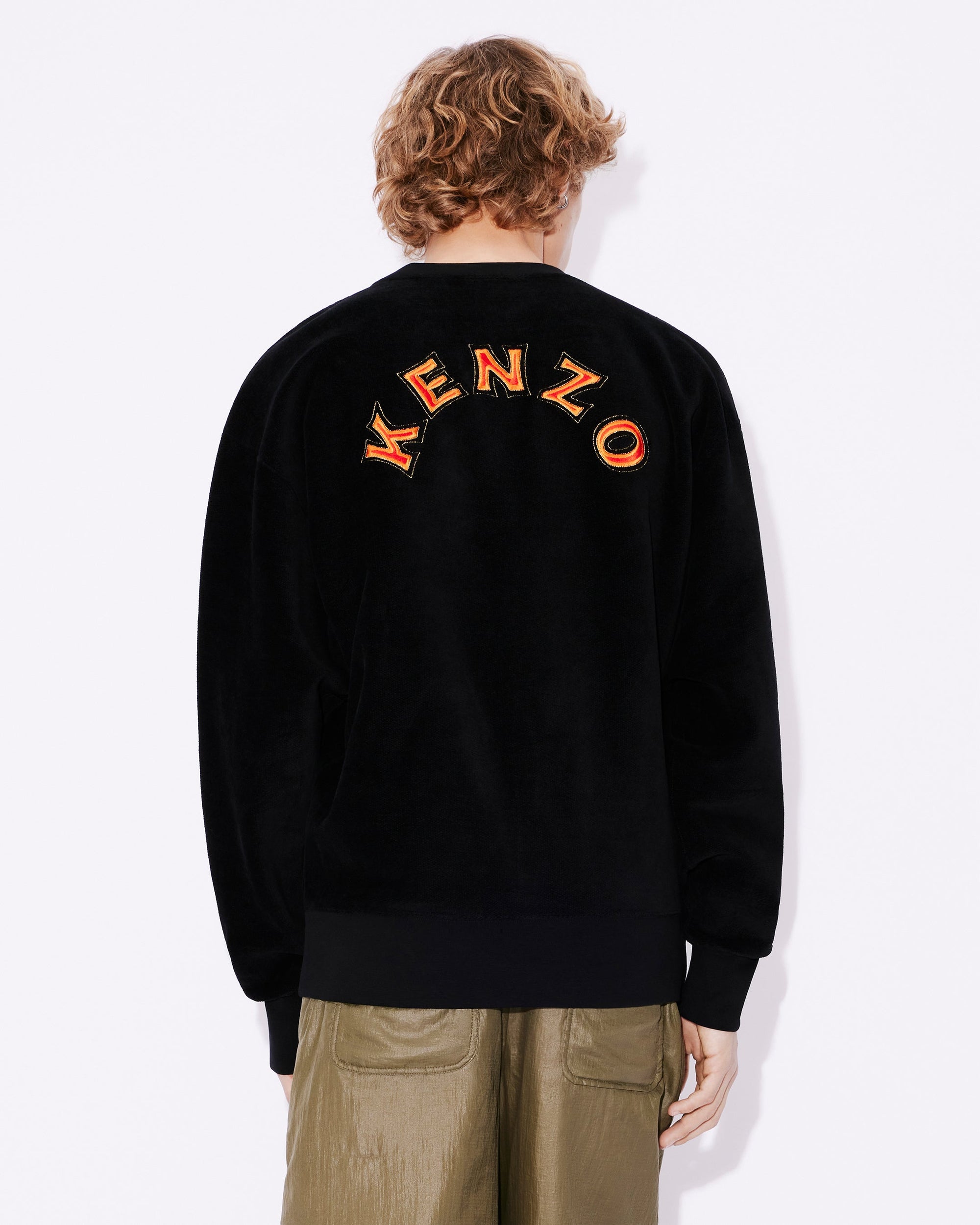 Sweatshirt classique brodé "Kenzo Kingyo" - Black