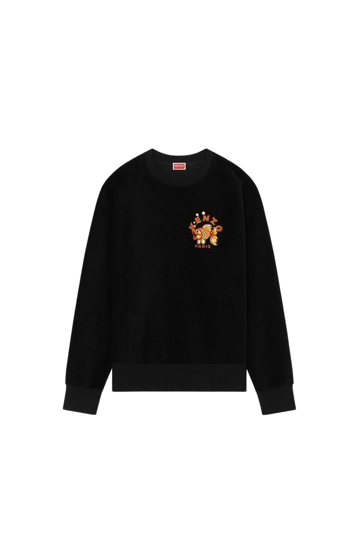 Sweatshirt classique brodé "Kenzo Kingyo" - Black