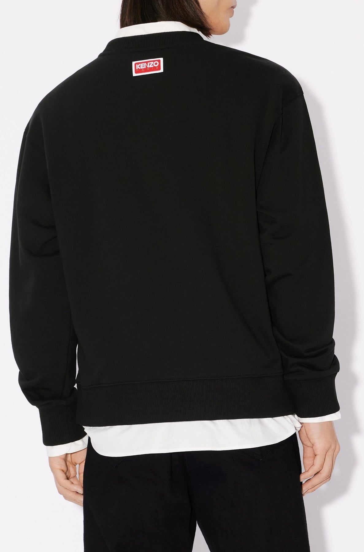 Sweatshirt classique brodé Tiger Varsity - Black