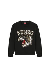 Sweatshirt classique brodé Tiger Varsity - Black