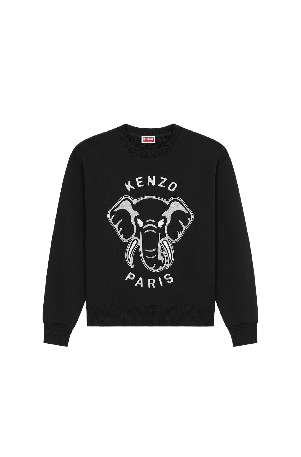 Sweatshirt brodé "Kenzo Éléphant" - Black