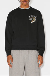 Sweatshirt brodé Varsity Jungle - Black