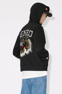 Sweatshirt à capuche brodé Kenzo Tiger Varsity - Black