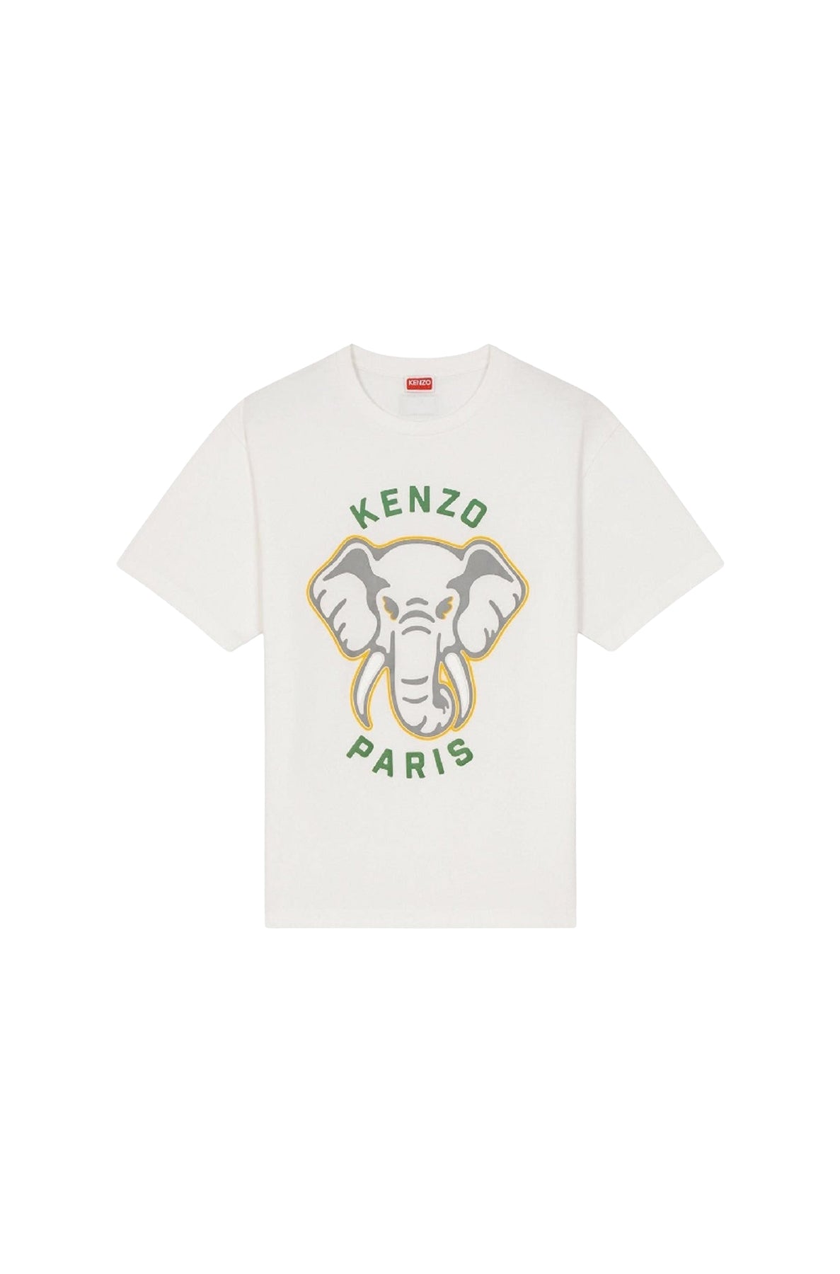 T-shirt oversize Kenzo Éléphant Varsity Jungle - Off White