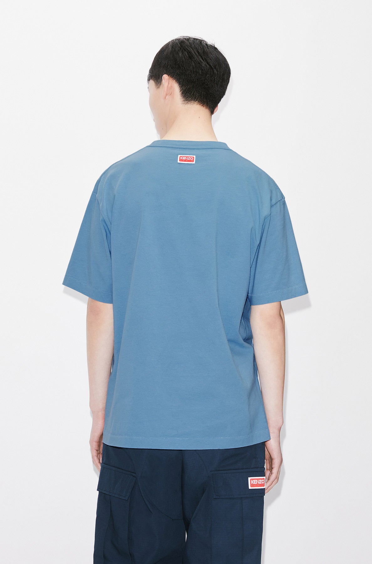 T-shirt oversize Kenzo Éléphant Varsity Jungle - Cyan