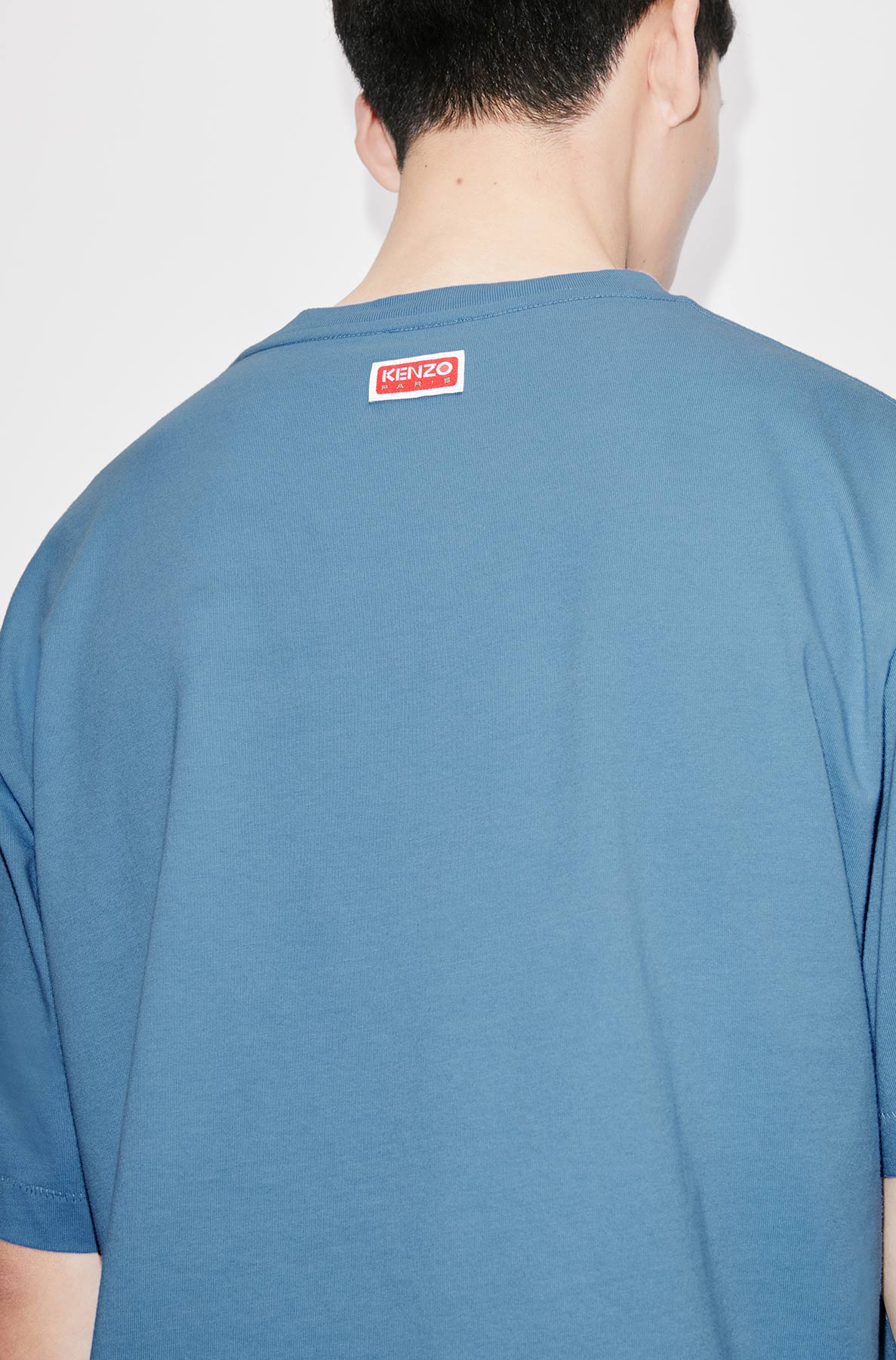 T-shirt oversize Kenzo Éléphant Varsity Jungle - Cyan
