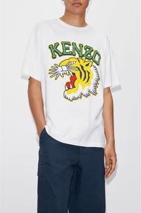 Tiger "Varsity Jungle" oversize T-shirt - Off White
