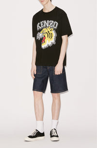 T-shirt oversize Tiger "Varsity Jungle" - Black