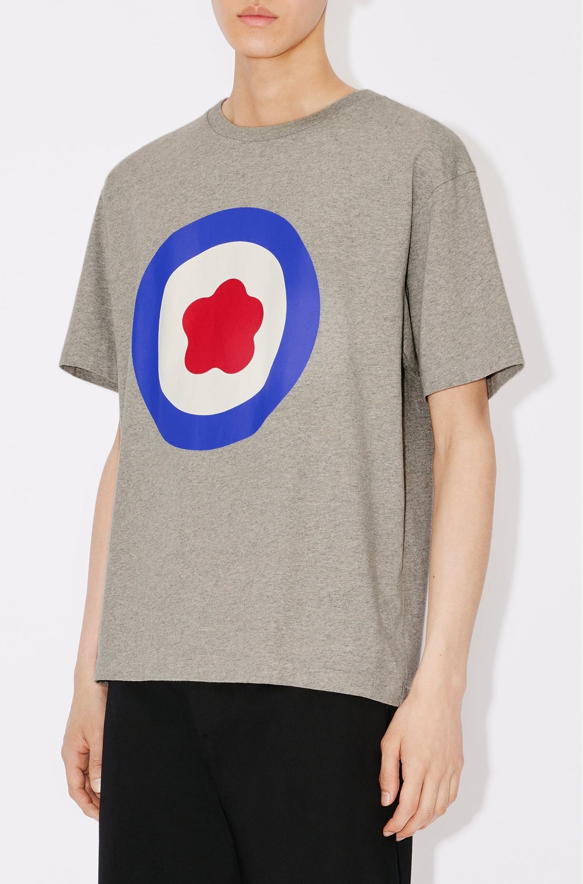 T-shirt oversize "Kenzo Target" - Pearl Grey