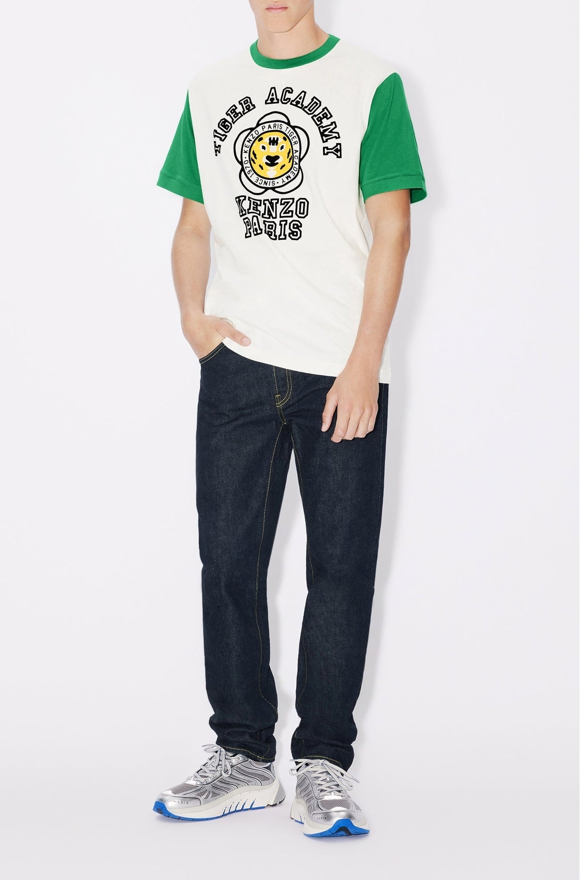 Kenzo Tiger Academy" T-shirt - Off White