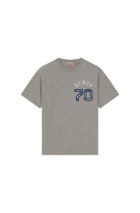 Kenzo Academy" embroidered T-shirt - Pearl Grey