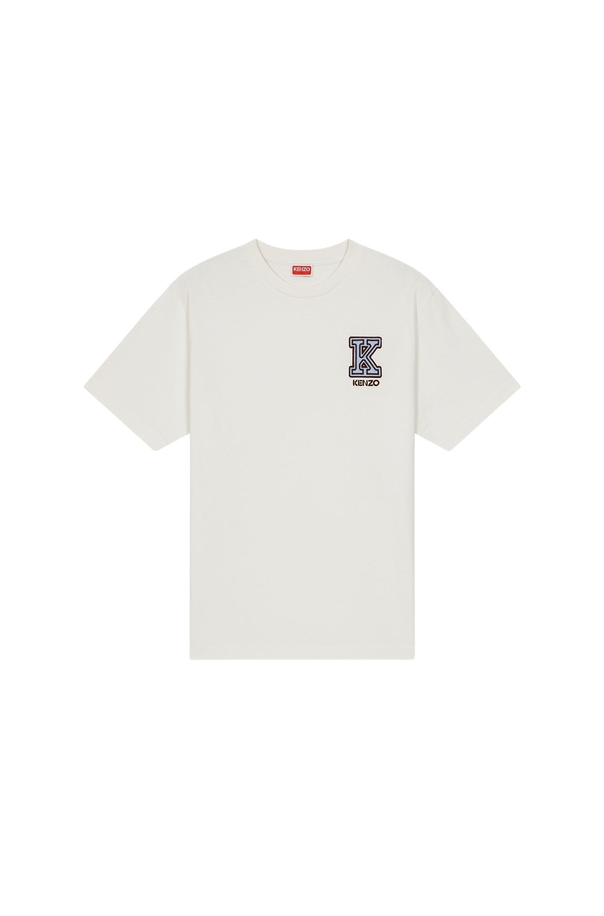 Classic embroidered T-shirt "K. Crest" - Off White