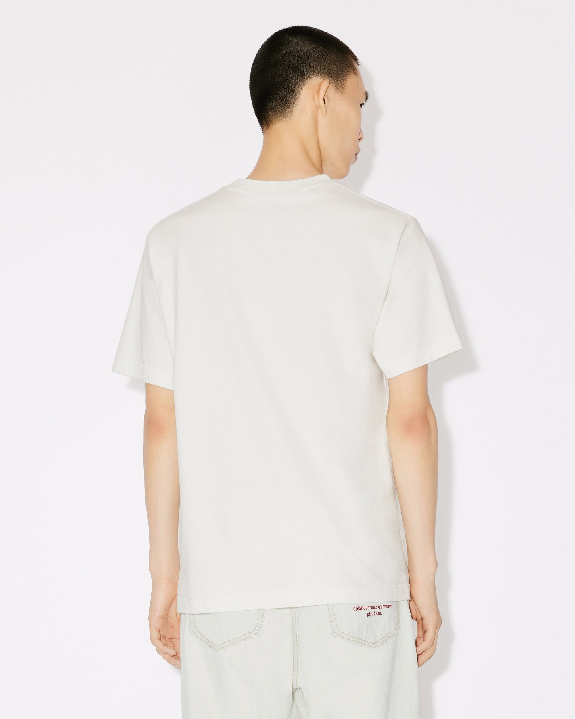 Classic embroidered T-shirt "K. Crest" - Off White