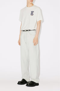 Classic embroidered T-shirt "K. Crest" - Off White