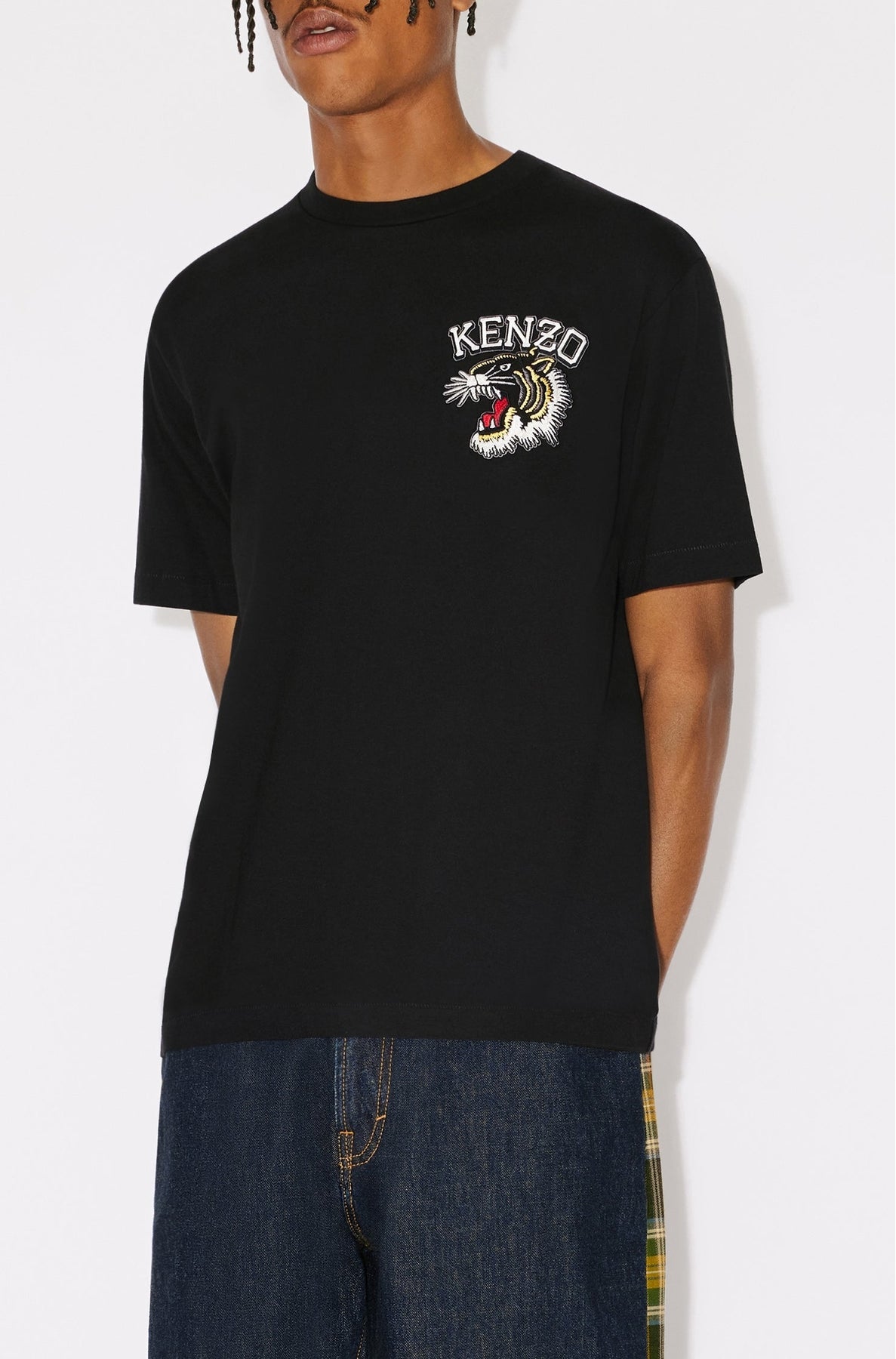 T-shirt brodé Varsity Jungle - Black
