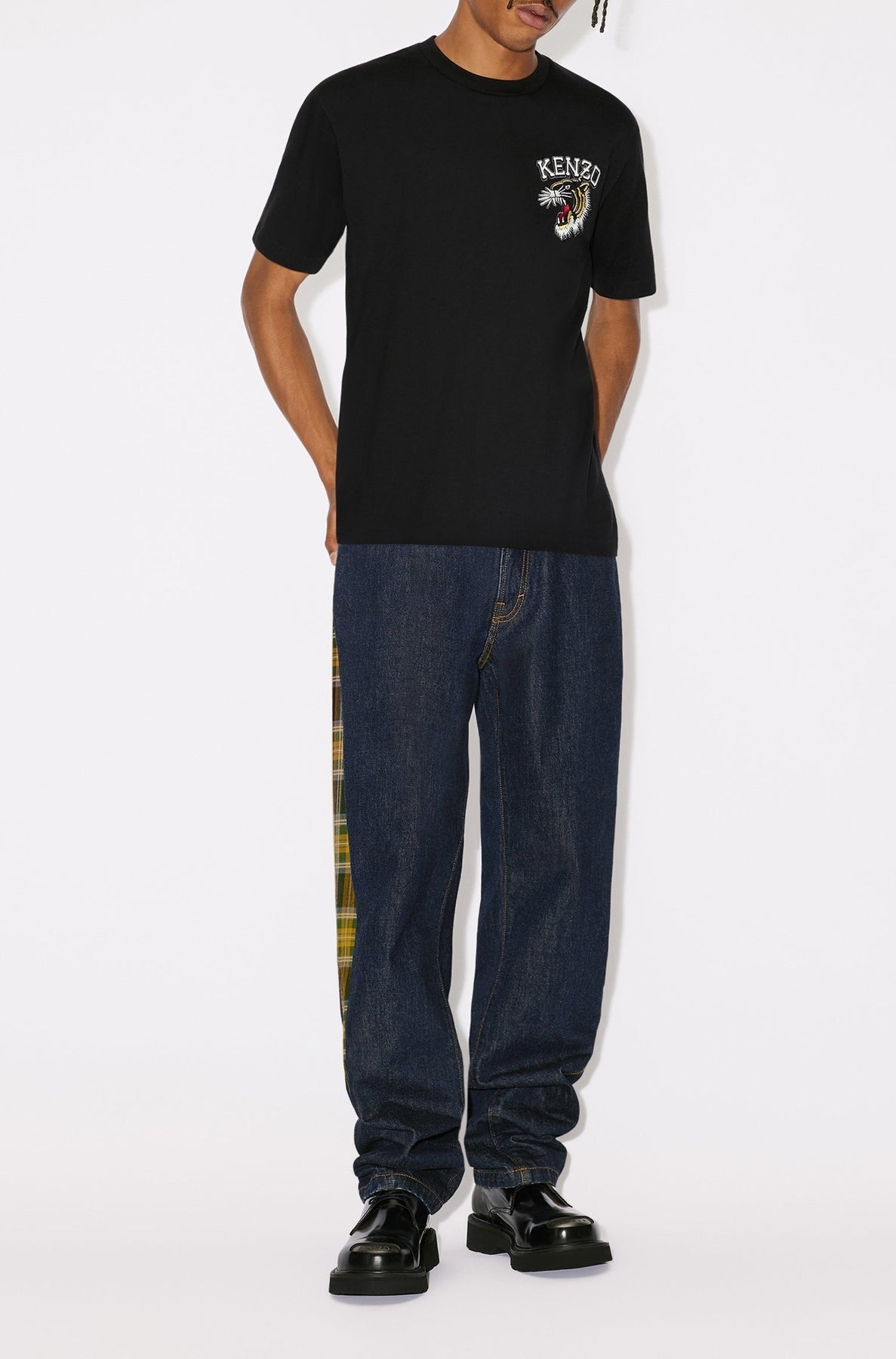 T-shirt brodé Varsity Jungle - Black