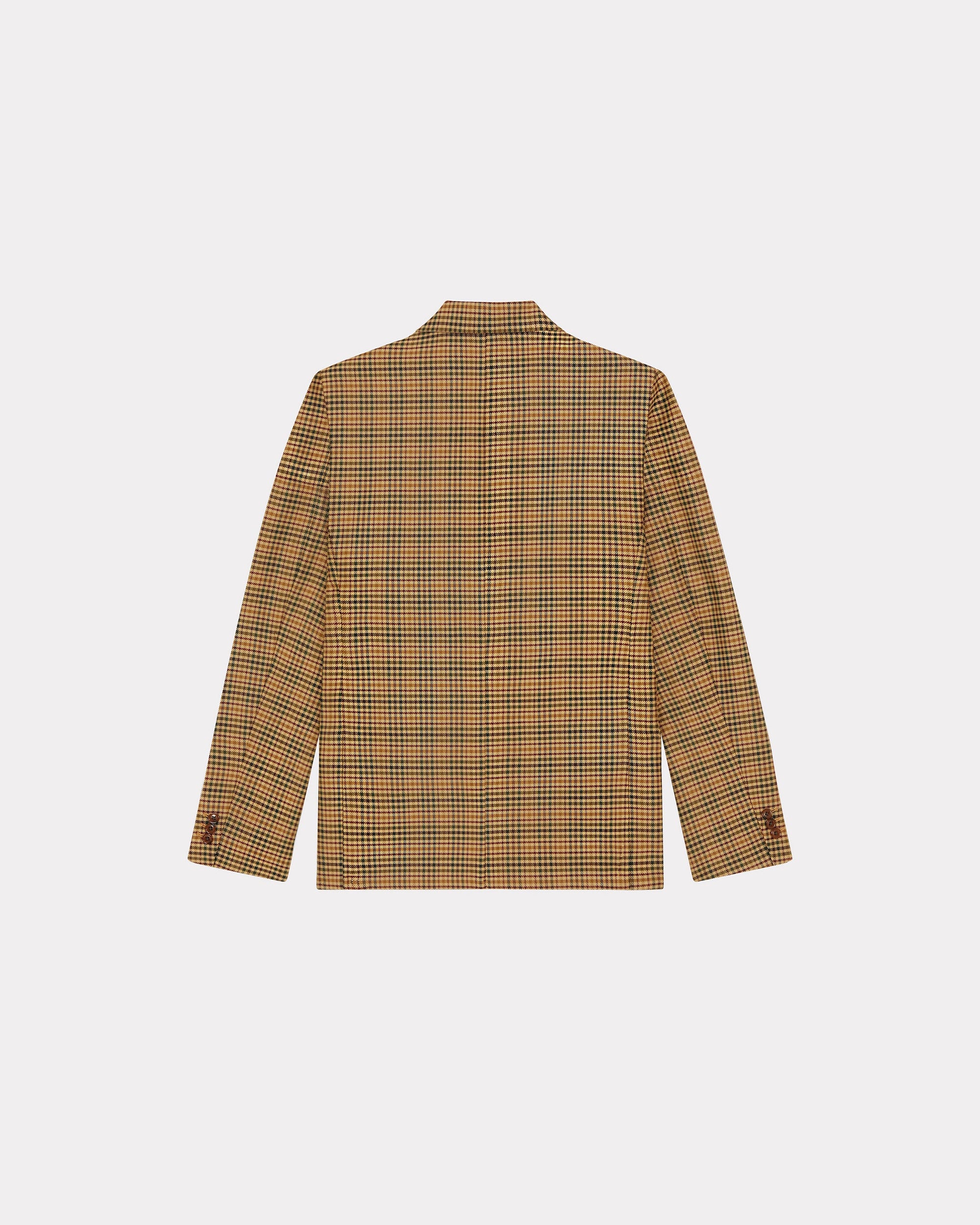 Veste de tailleur à carreaux - Dark Camel