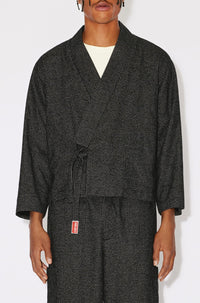 Checked Kimono Jacket