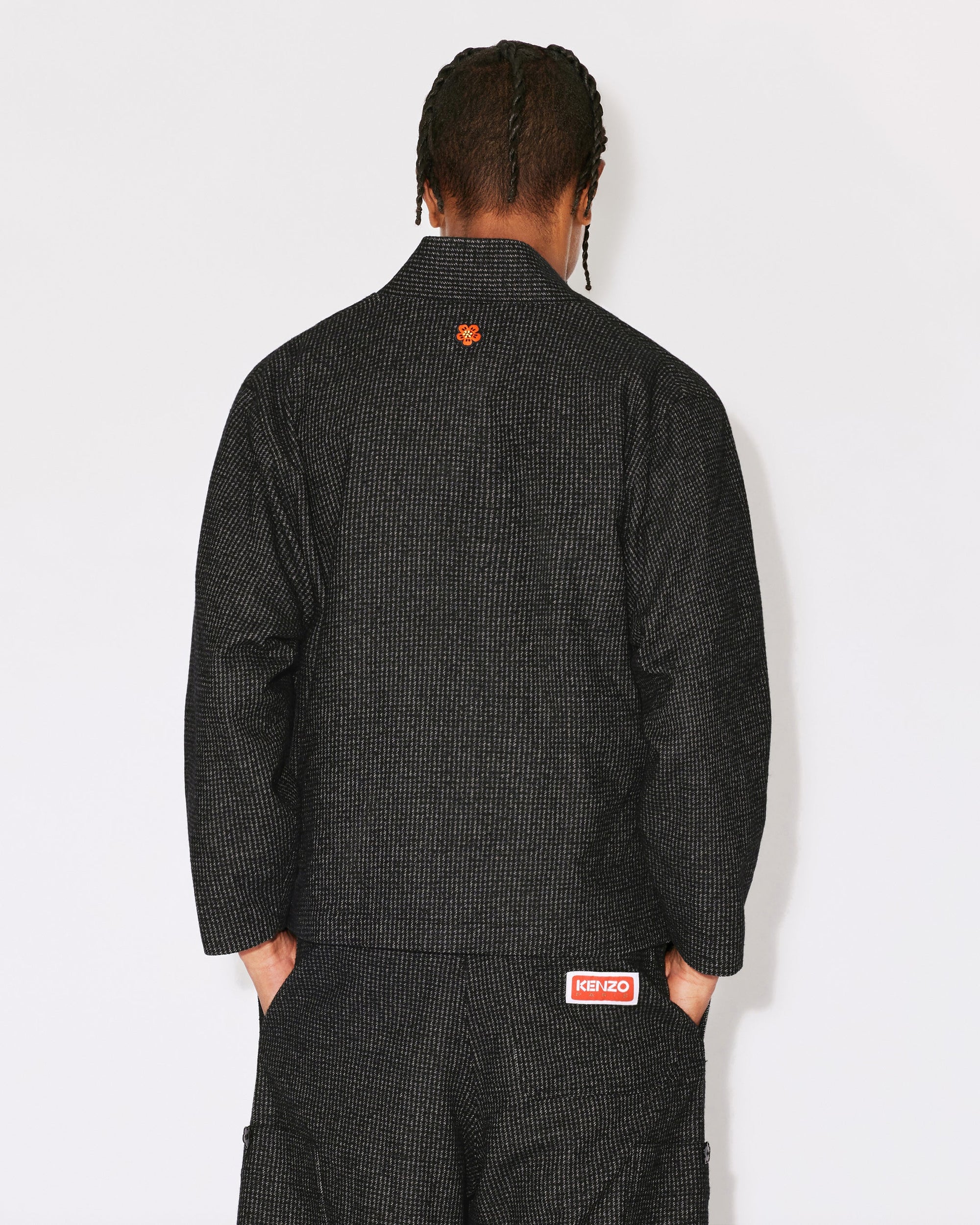 Checked Kimono Jacket
