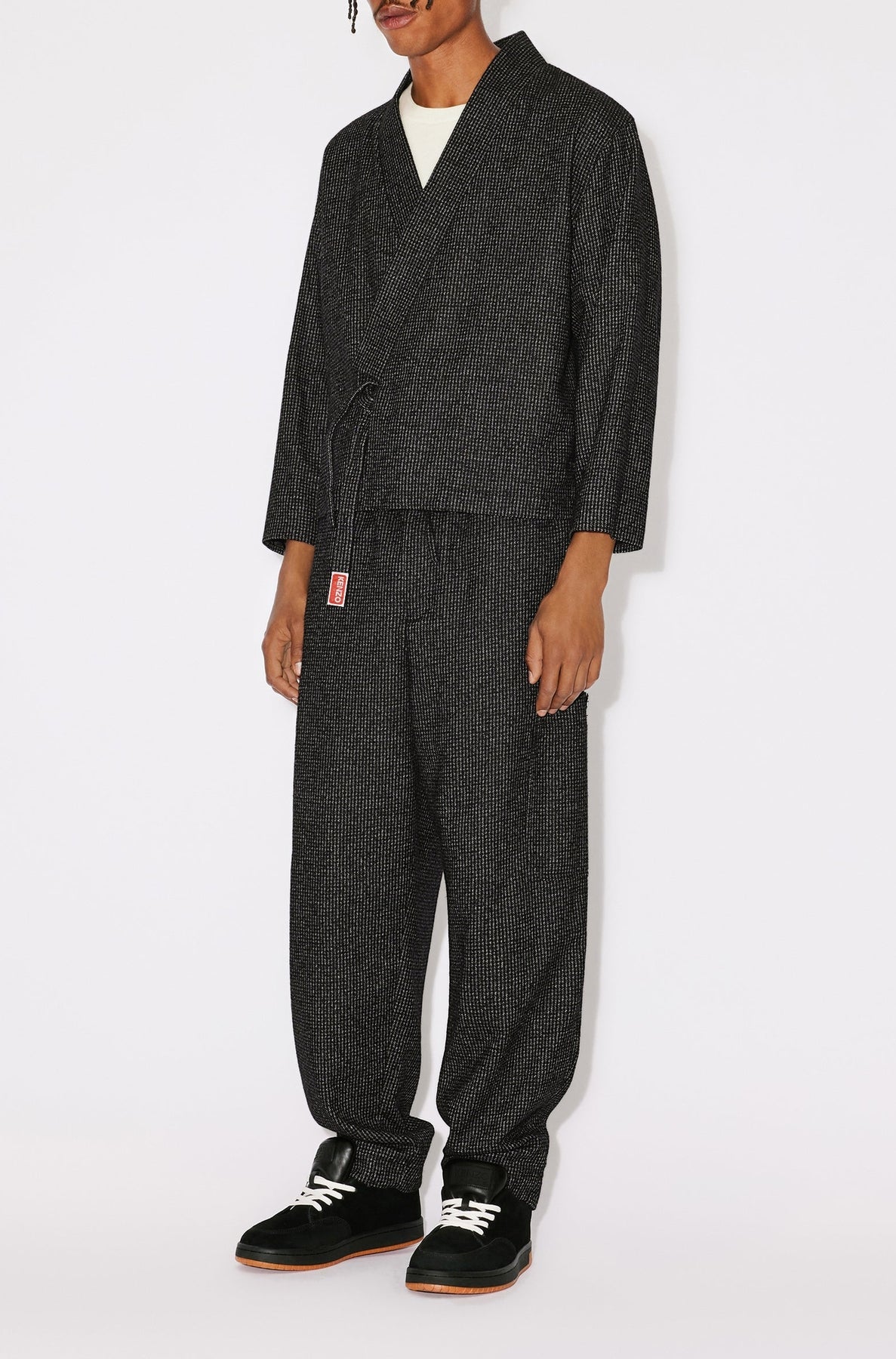 Checked Kimono Jacket