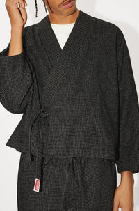 Checked Kimono Jacket