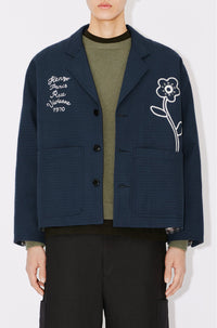 Veste workwear brodée "Kenzo Rue Vivienne" - Midnight Blue