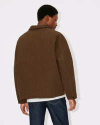 Veste workwear brodée "Kenzo Rue Vivienne" - Dark Brown