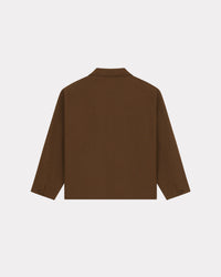 Veste workwear brodée "Kenzo Rue Vivienne" - Dark Brown