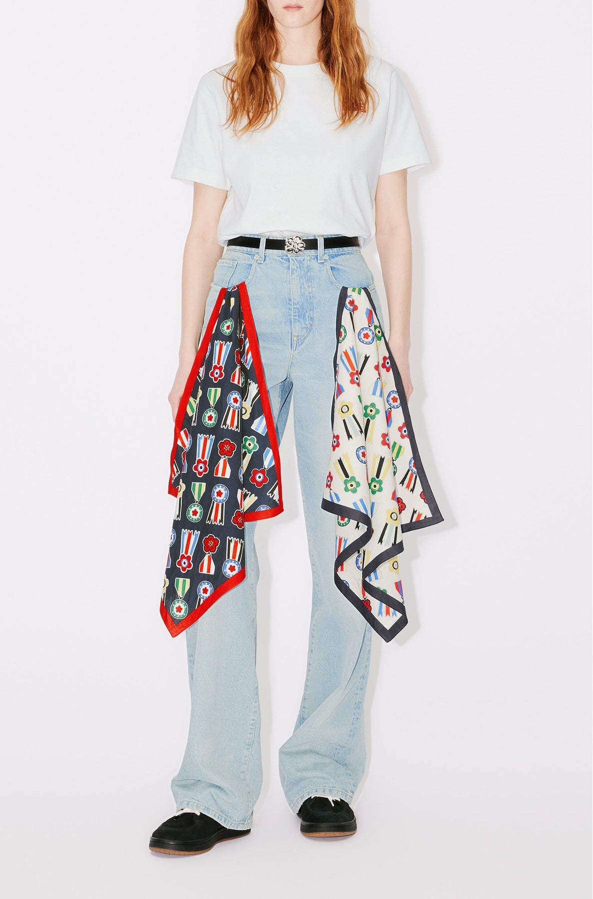 Kenzo Stamp Bandana - Off White