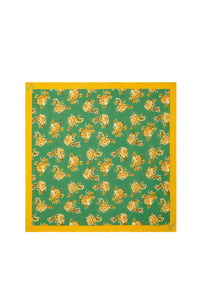Grand carré "Kenzo Roses" - Grass Green