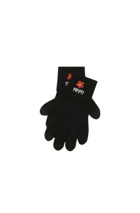 Gants "Boke Flower Crest" en laine - Black