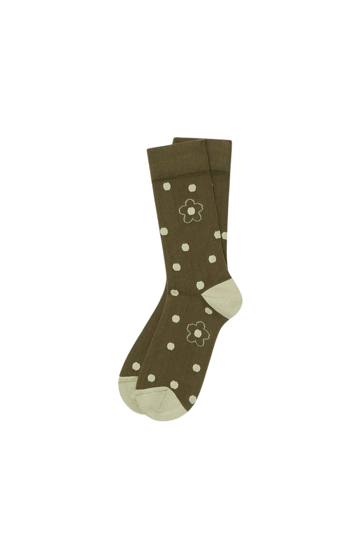 Chaussettes "Kenzo Flower Spot" - Dark Khaki