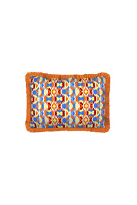 RECO PRIX : 35 // Cotton cushion cover 35x50 cm Jaquikat cobalt
