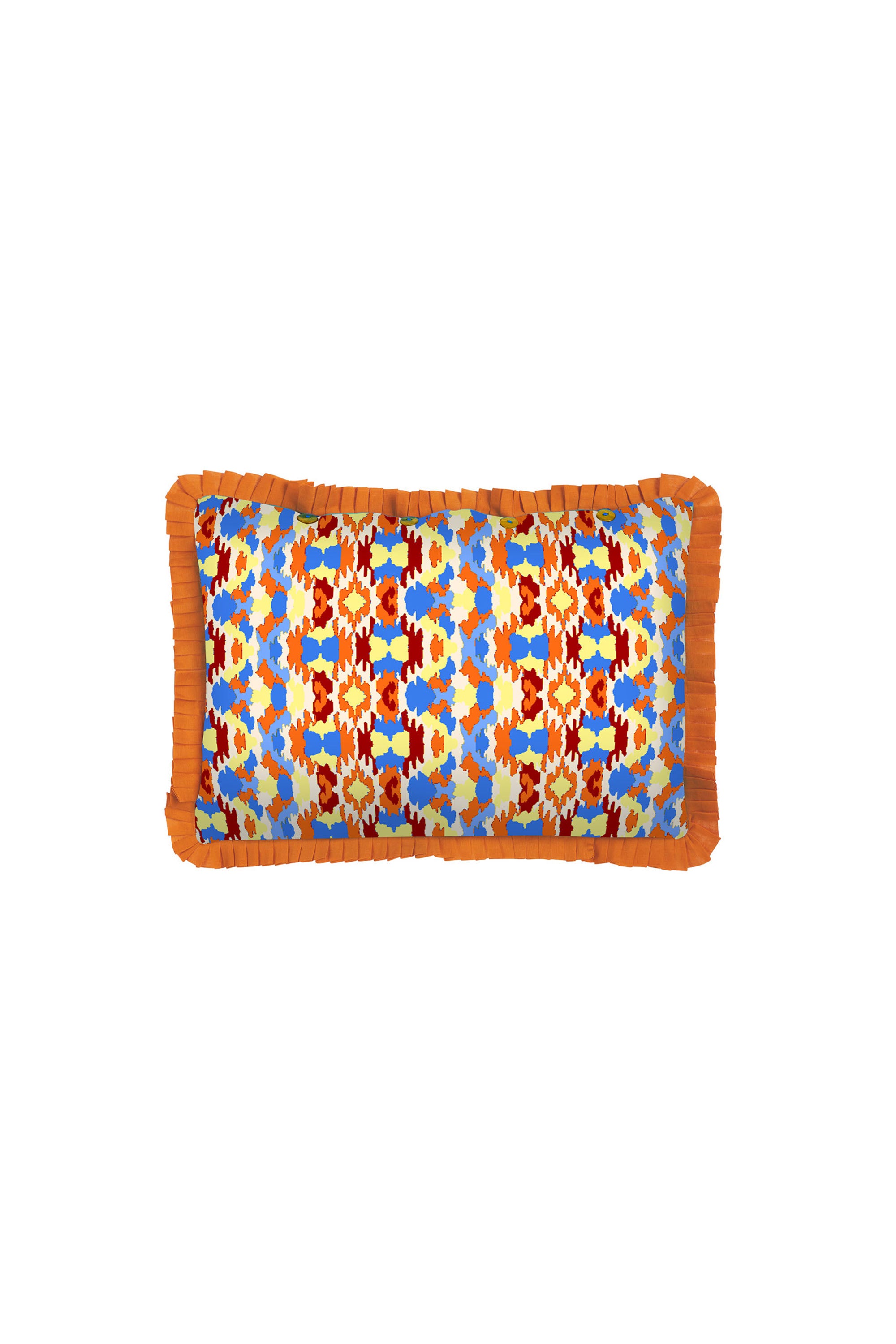 RECO PRIX : 35 // Cotton cushion cover 35x50 cm Jaquikat cobalt
