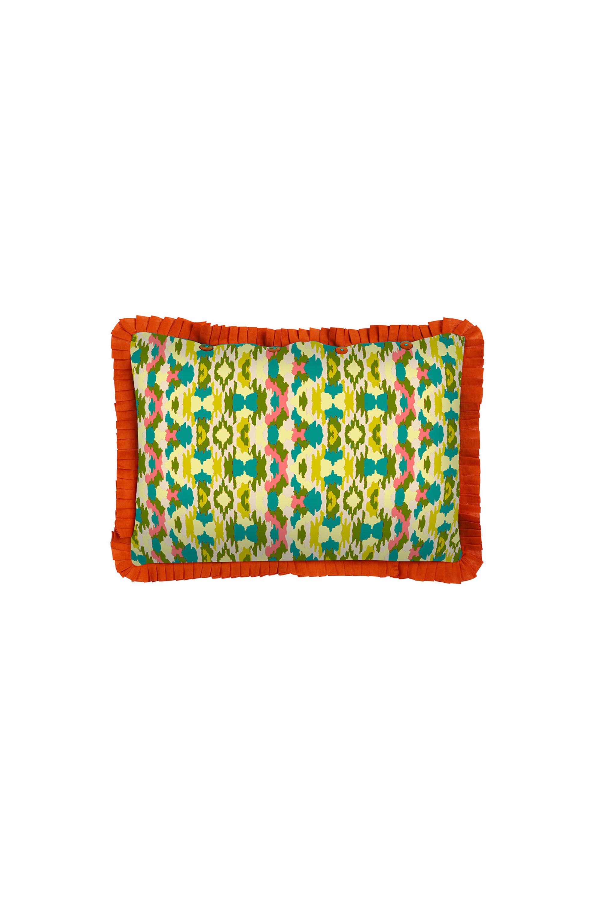 RECO PRIX : 35 // Cotton cushion cover 35x50 cm Jaquikat ferozi green