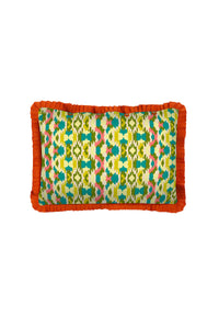 Jaquikat cotton cushion cover - Green
