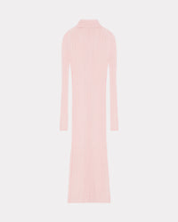 Cardigan long et transparent en laine - Faded Pink