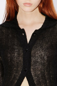 Sheer Solid Long Cardigan