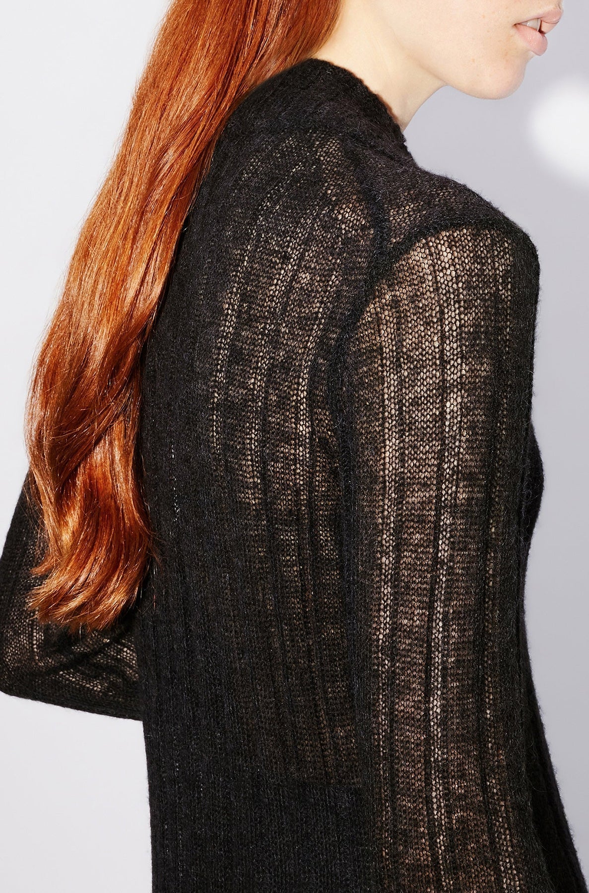 Sheer Solid Long Cardigan