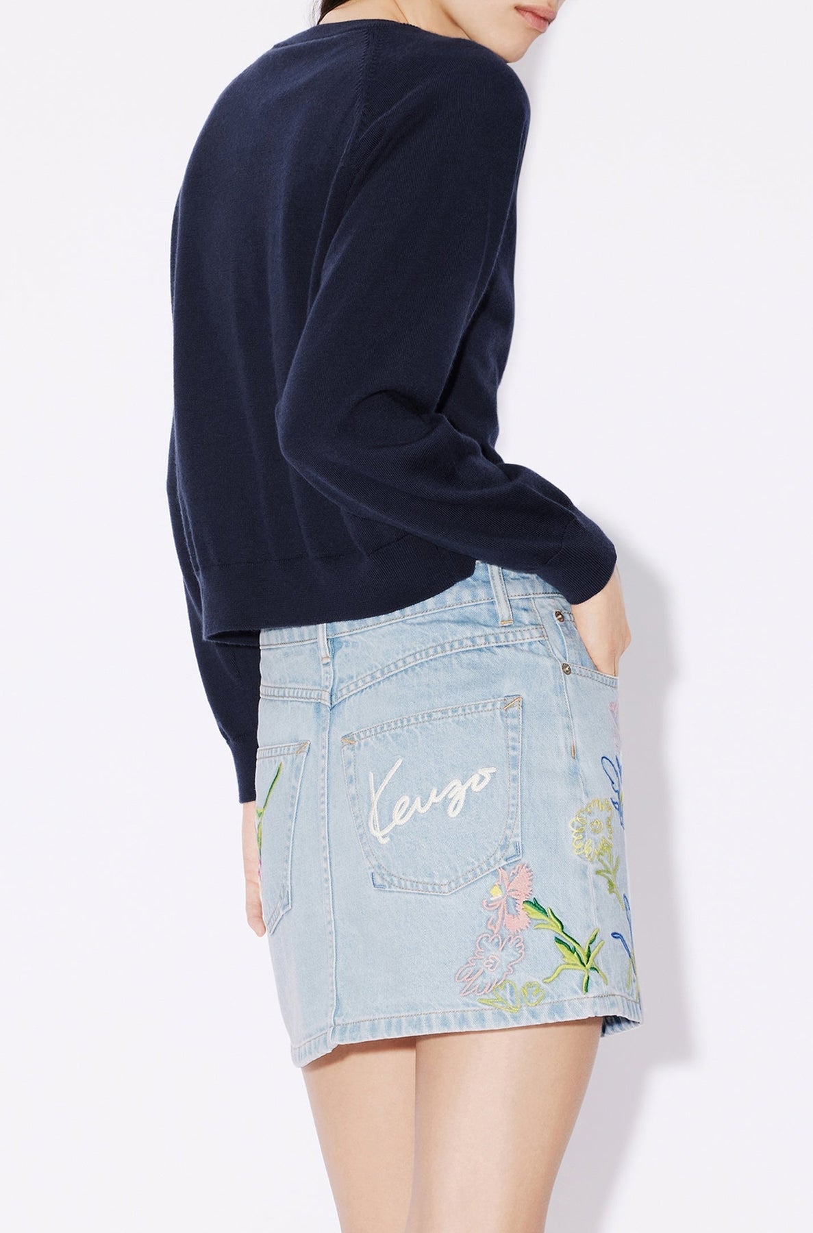 Kenzo Drawn Flowers Cardigan